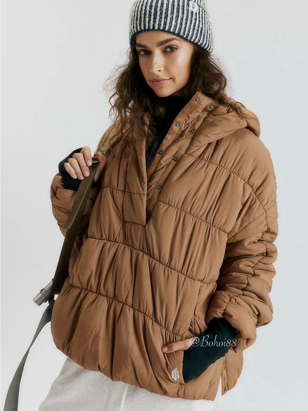 NWT Free People Polly Puffer Pullover - Picture 3 of 8